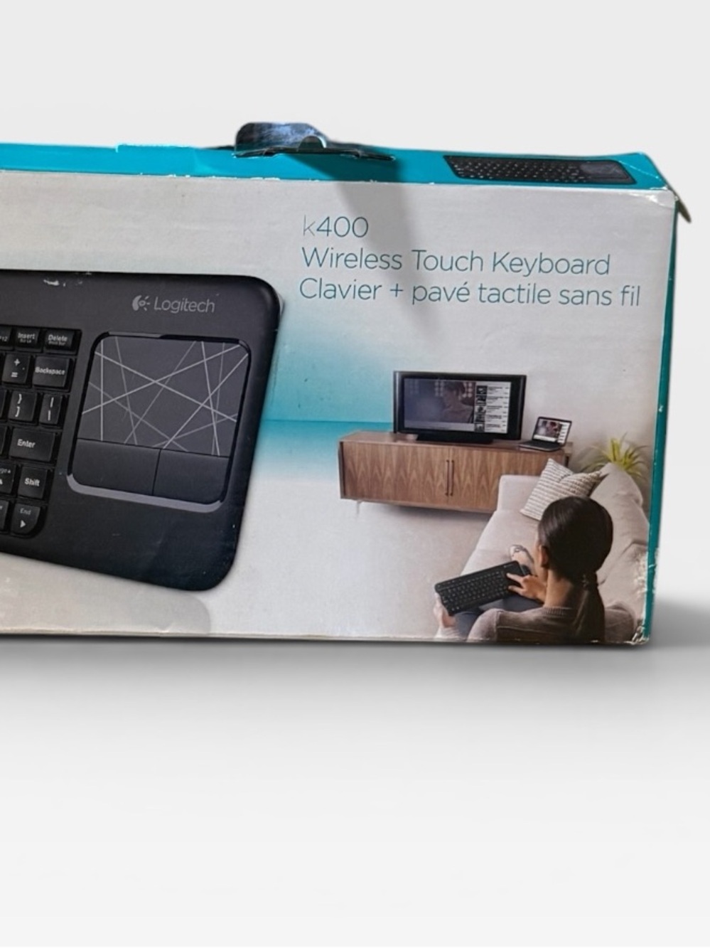 Logitech Black Wireless Keyboard Patterned Touchpad - Picture 4 of 7